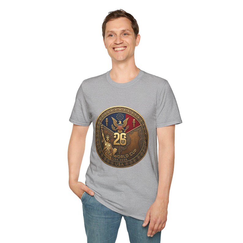 USA World Cup 2026 T-Shirt - United States Soccer Fan Gear - USMNT Football Shirt - American Pride Tee - Unisex Patriotic Fan Gift image 12