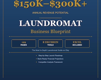 Laundromat Business Plan Blueprint | Startup Financial Template, 8 Tools (2026 Edition)