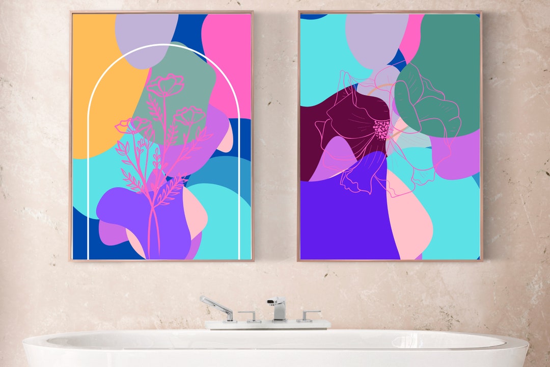 Abstract Floral Printable Art Instant Download - Etsy