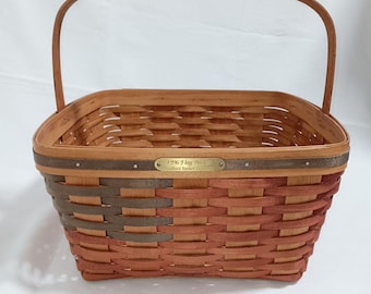 Bradford Basket Company 1996 Flag Basket Americana Patriotic USA 12" Square