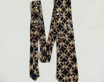 Looney Tunes Mania Vintage Necktie 1995 Taz Bugs Bunny Sylvester Daffy 4" x 57"