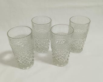 Set of 4 Vintage Wexford Glasses by Anchor Hocking