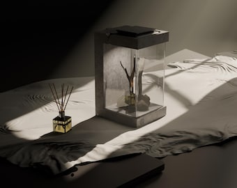 Serenéa Nano-Aquarium – Betonbehälter für Aquascaping, Paludarium, Terrarium und Ausstellungsfläche