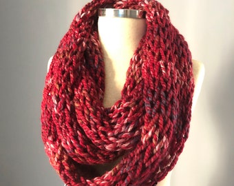 Christmas Sale, Knit scarf, infinity scarf, chunky cowl scarf, hood loop, cowl scarf, handmade, chunky scarf, circle scarf, chunky scarves