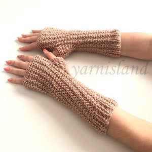Knitting fingerless gloves, Wool shiny gloves, Metallic gloves, women accessories, long gloves, Crochet gloves, gift for her, For Girlfriend