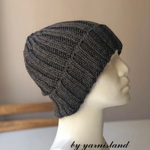 Christmas Sale, Knitted winter hat, unisex hat, for men and women accessories, Chunky hat, slouchy knit hat, Valentine's day gift, grey hat