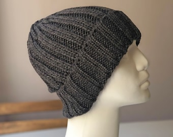 Christmas Sale, Knitted winter hat, unisex hat, for men and women accessories, Chunky hat, slouchy knit hat, Valentine's day gift, grey hat