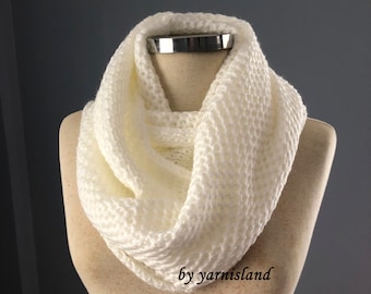 Christmas Sale, Scarves, unisex, White scarf, knit scarf, 12 colors, Cowl Scarf, gift for her, İnfinity scarf, scarf, chunky scarf, Gift