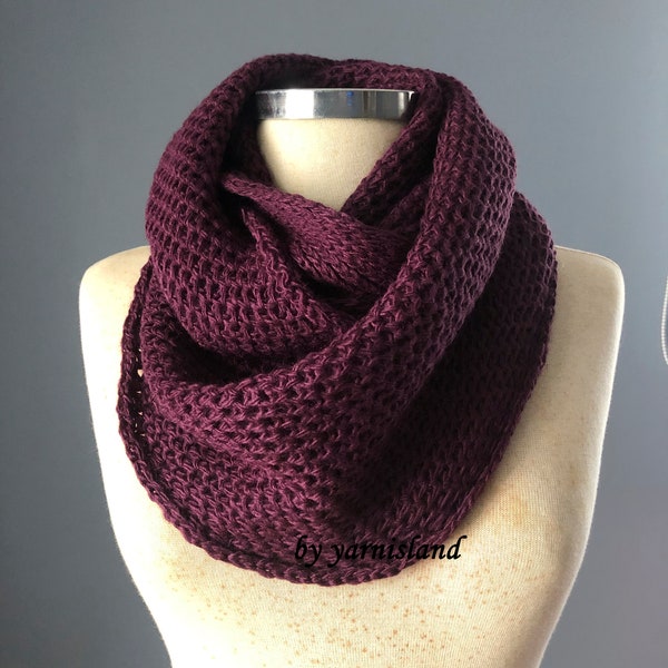 Christmas  Sale, Scarves, unisex, Purple scarf, knit scarf, 12 colors, Cowl Scarf, İnfinity scarf, chunky scarf, gift for her, Gift