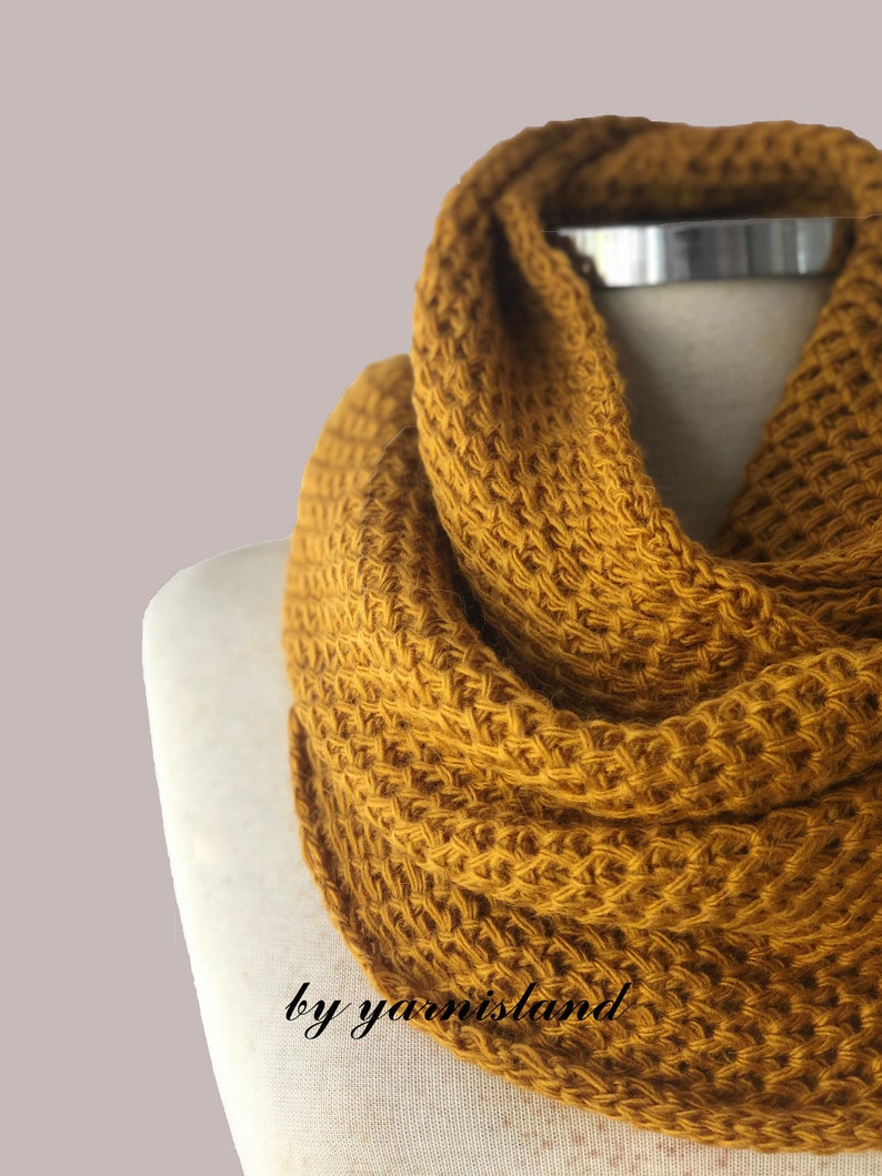 Christmas Sale, Knit scarf, infinity scarf, Cowl scarf, Dark gray scarf, Scarf, Circle scarf, Chunky scarves, Gift for her, Gift for him image 6