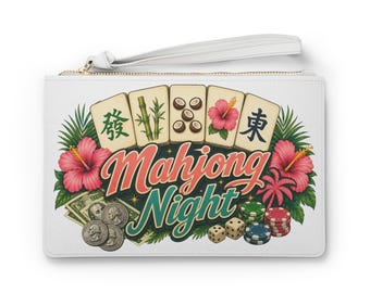 Hop Toi Mahjong Clutch Bag | Mahjong Clutch, Small Zip Pouch