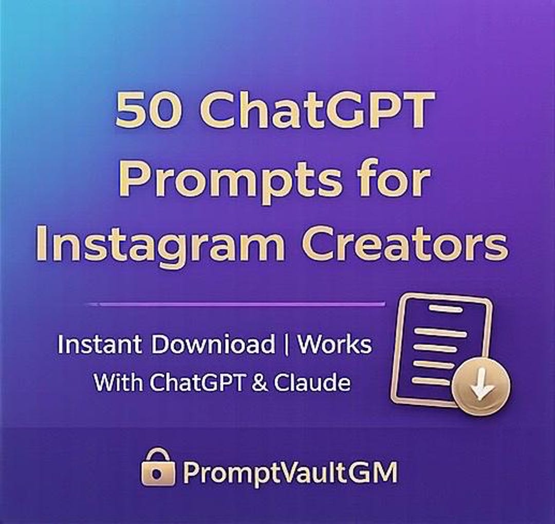 50 Chatgpt Prompts for Instagram Creators | Social Media Growth ...