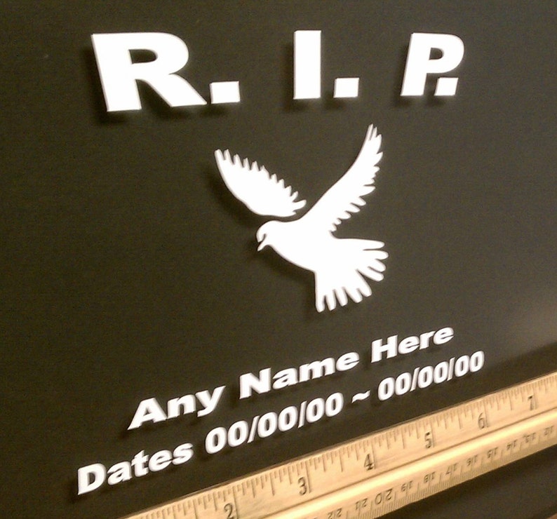 R. I. P. Rest in Peace Vinyl Decal Window Car Truck Sticker Etsy