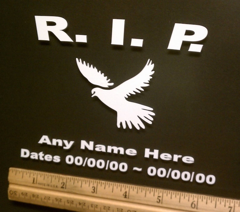 R. I. P. Rest In Peace Vinyl Decal Window Car Truck Sticker Etsy.de