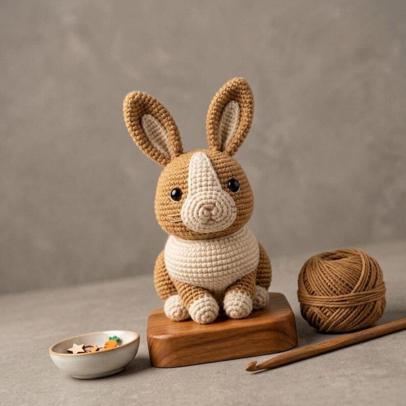 Amigurumi Rabbit Crochet Pattern PDF, Realistic Bunny Crochet Tutorial ...