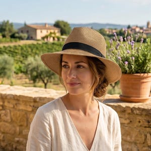 Handgemaakte strohoed voor dames