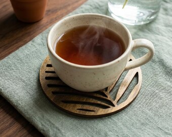 Handmade Wooden Trivet 10 cm