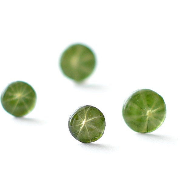 Nasturtium real leaf studs - Choose your size - 1 pair green stud earrings