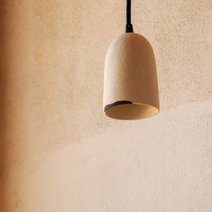 Ceramic pendant light. Minimalistic contemporary design image 2