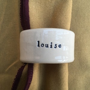 CUSTOM personalized napkin ring, napkin holder image 2