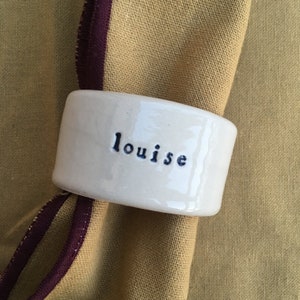 CUSTOM personalized napkin ring, napkin holder image 1