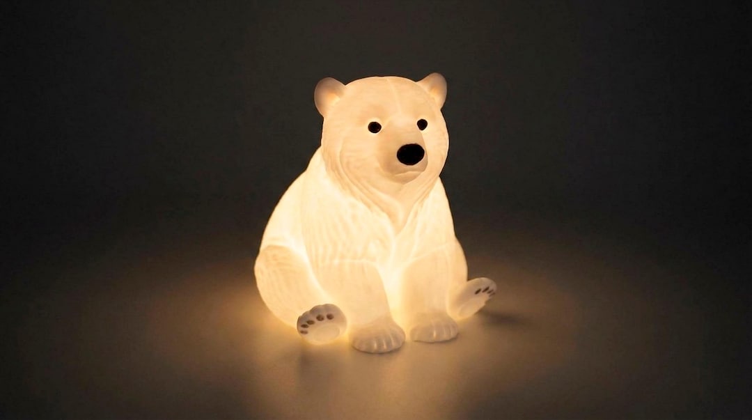 Small Polar Bear night light by DBMakerStudio