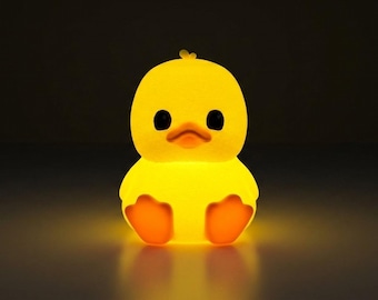 Rubber Duck Night Light, Glow Lamp, Bedroom Decor, USB LED Lighting
