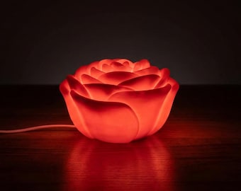 Veilleuse rose - Lampe LED réglable alimentée par USB - Couleurs personnalisées