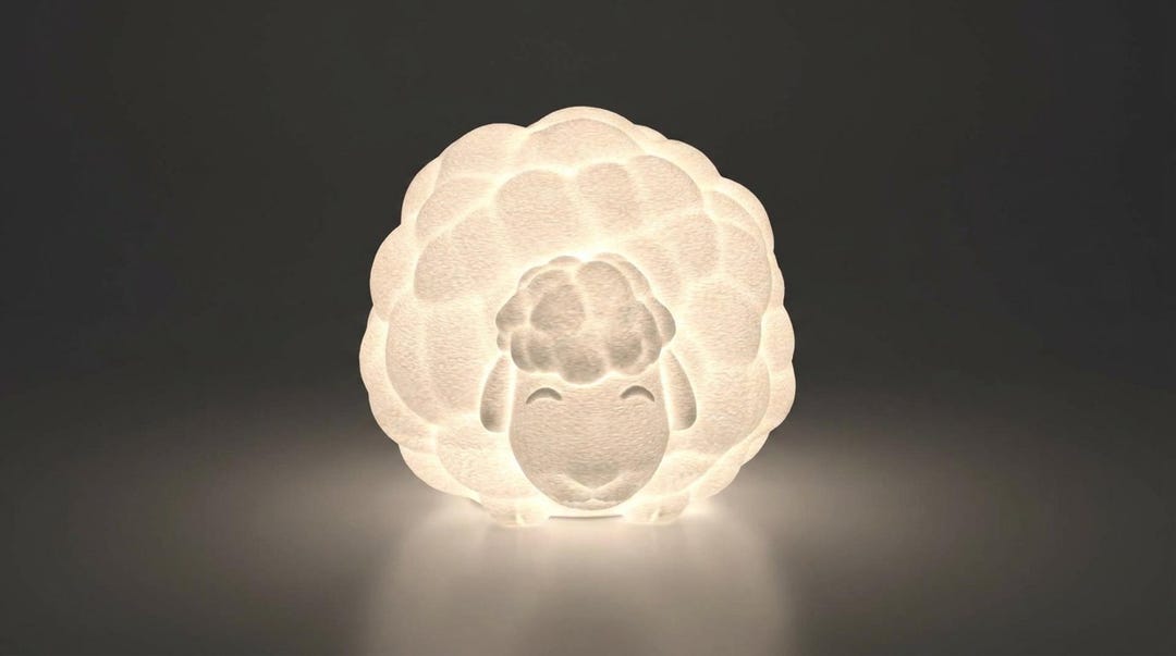 Fluffy Sheep night light by DBMakerStudio