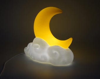 Veilleuse lune - Lampe LED réglable alimentée par USB - Couleurs personnalisées