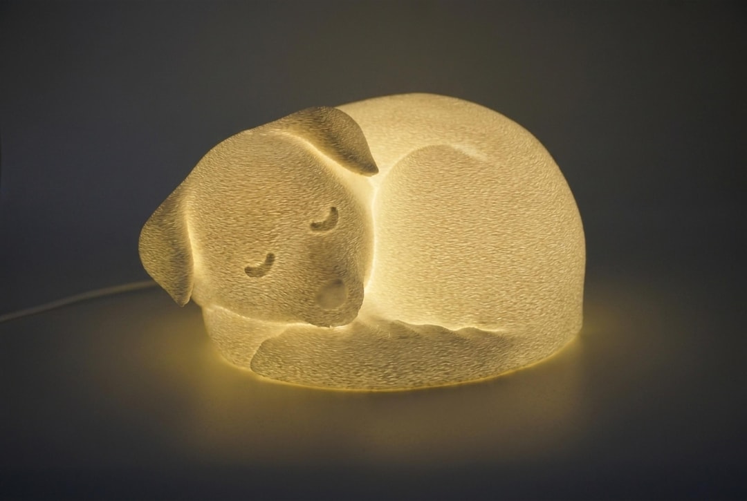Sleeping Dog night light by DBMakerStudio