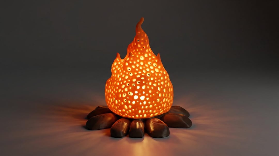 Campfire night light by DBMakerStudio