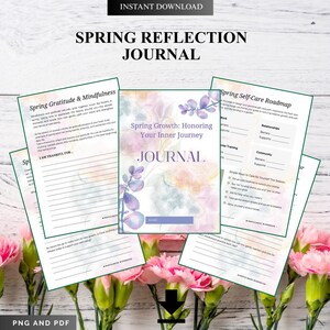 Estrategia de crecimiento estacional PNG PDF Mapa de productividad primaveral Cuaderno de trabajo Florecimiento primaveral Organizador de éxito Florecer la vida Conjunto de arte de diseño de naturaleza