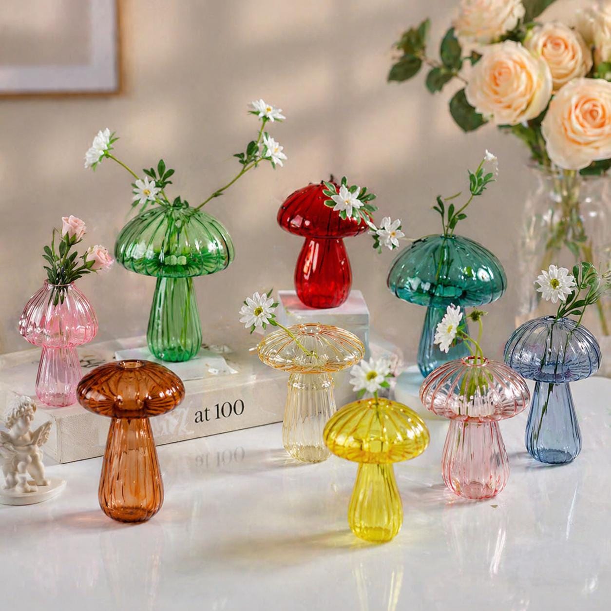 Bohemian glass vase - Etsy 日本