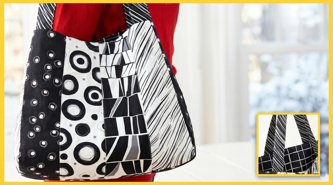 Reversible Tote Bag Sewing Pattern PDF | Back and Forth Tote Tutorial ...