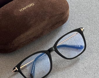Tom Ford TF 6105-D-B Acetate Cat-Eye Eyeglasses (Blue Light Blocking)