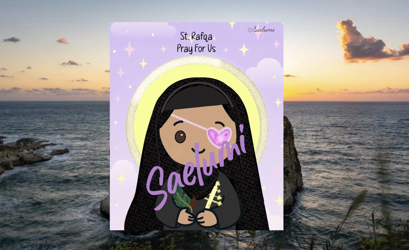 Chibi Saint Rafqa Illustration | Catholic Homeschool Art (digital ...