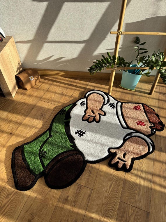 Griffin Smashed Rug: Family Guy Handmade Wool Tufted Carpet