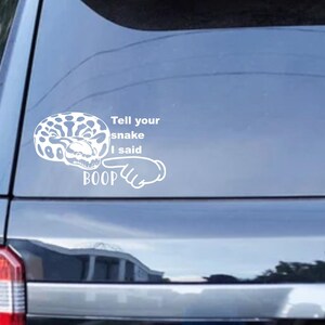 Ball Python Car Decal, Cute Ball Python Sticker, Snake Decal Gift for Snake Lover, Ball Python Decor