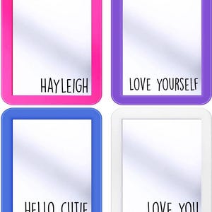 Espejo personalizado para taquilla, decoración para la vuelta al cole, espejo con mensaje positivo