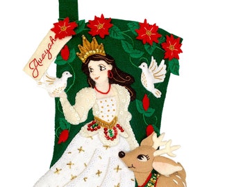 Weihnachten Prinzessin FilzStrumpf kit von MerryStockings