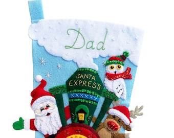 Santa Express Felt Stocking Kit from MerryStockings