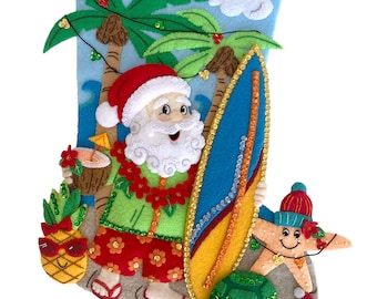 Kit di calze in feltro Tropical Tidings di MerryStockings