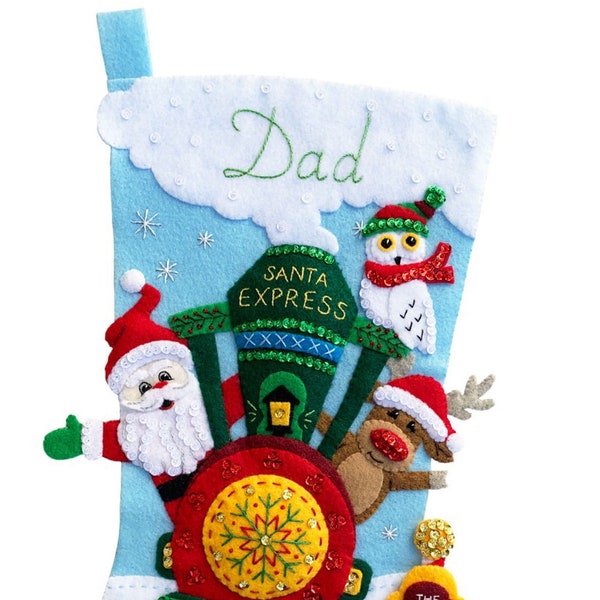 Santa Express Felt Stocking Kit from MerryStockings