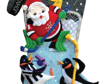 Filtstrumpkit för dammhockey från MerryStockings