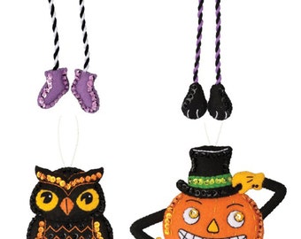 Halloween Squad Bucilla felt ornament kit