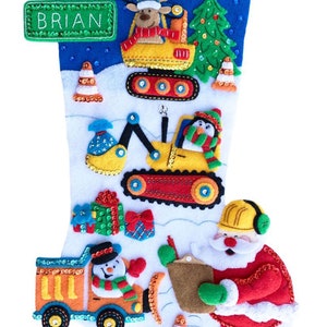 &quot;North Pole Fabrication Company &quot;&quot;Filz-Strumpf-Kit&quot;&quot; von MerryStockings.&quot;