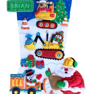 Bucilla Shopping Spree 18 Felt Christmas Stocking Kit 85433 Red Hat, Shoes  DIY -  Norway