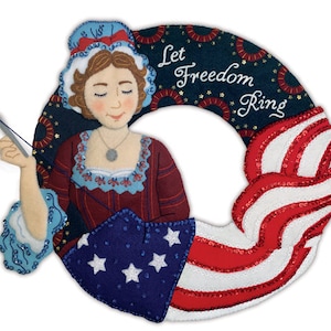 Let Freedom Ring Felt Wreath Kit from MerryStockings