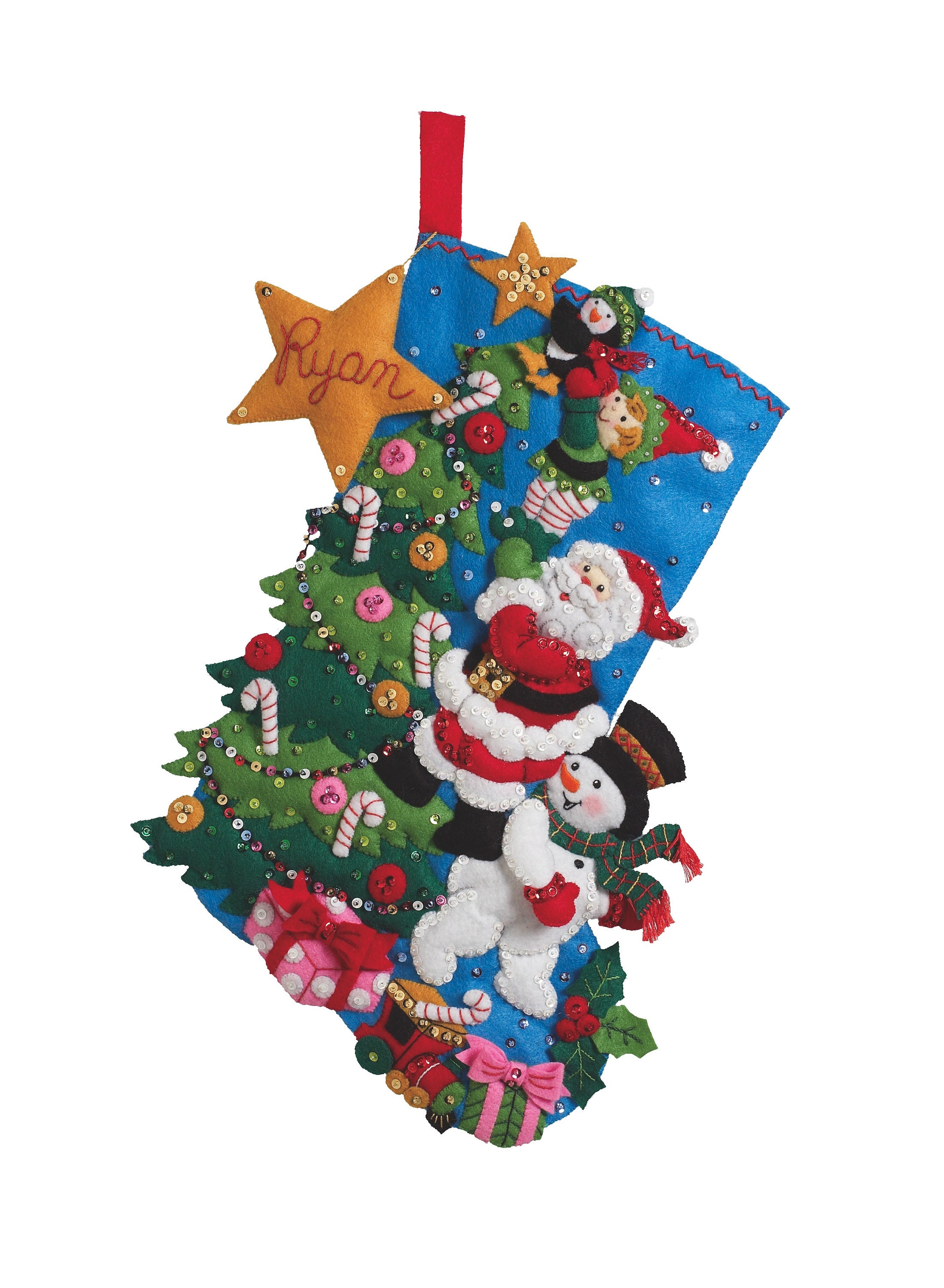 MerryStockings Tropical Tidings 18 Felt Christmas Stocking Kit